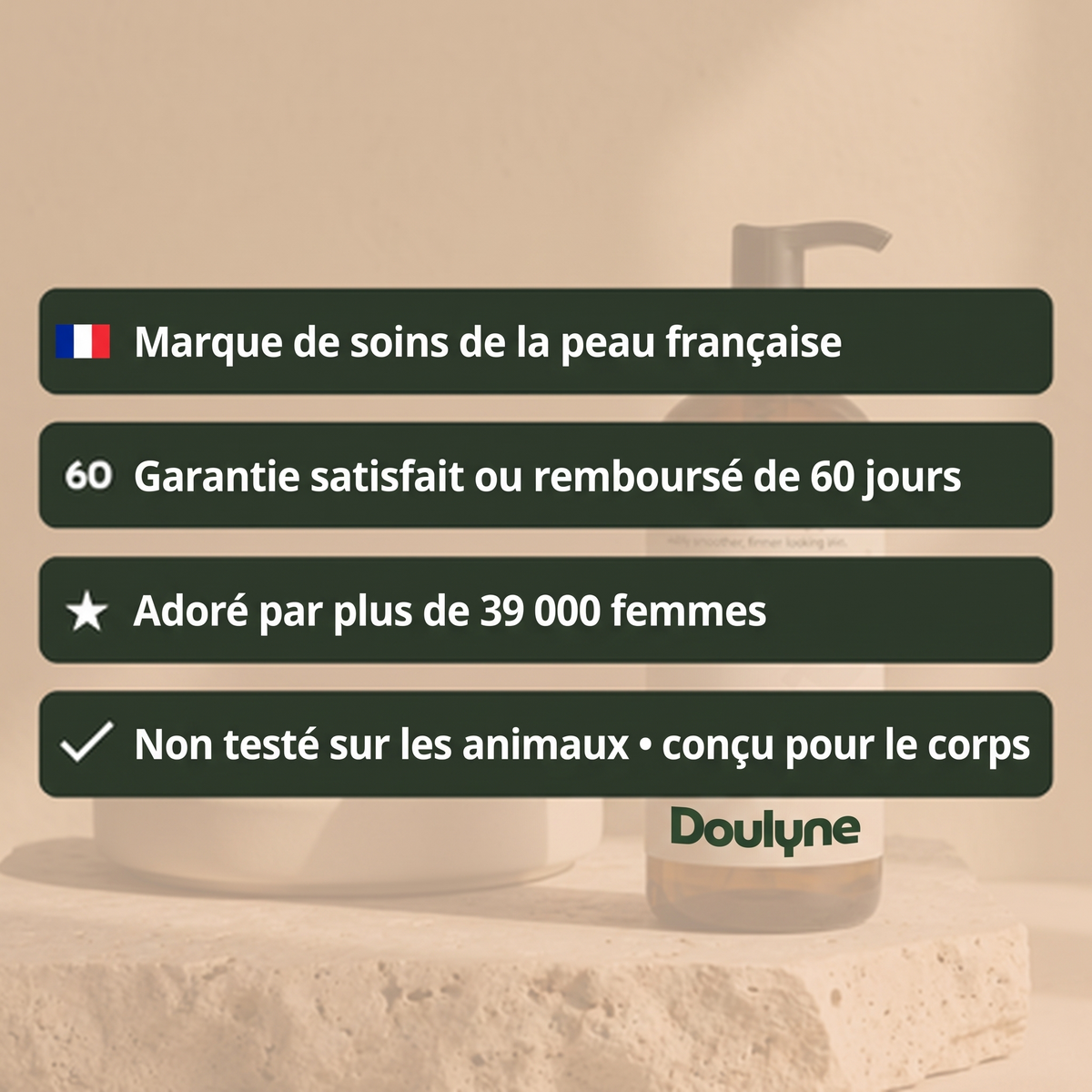 Olio corpo peptidico Doulyne