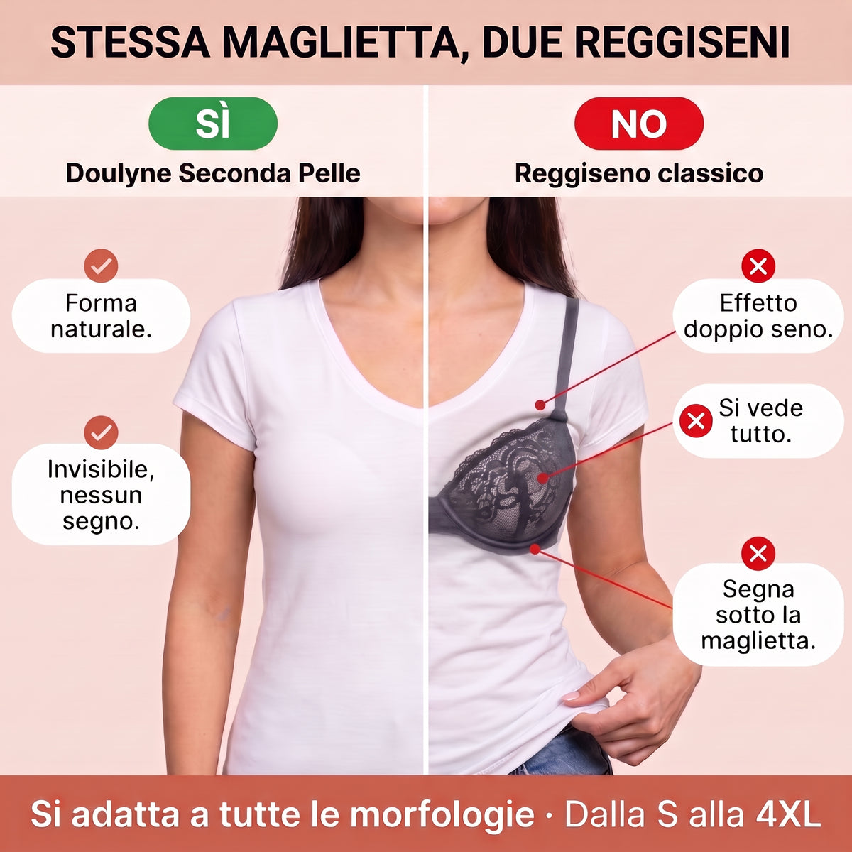 Reggiseno Seconda Pelle